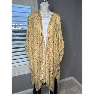 Steve Madden NWT yellow kimono One Size Fits Most Yellow Tassels NEW